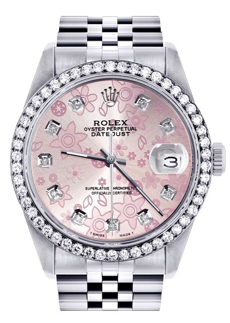 rolex date just pink